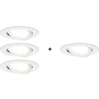 Paulmann Paulmann, Wandleuchte + Deckenleuchte, Aktions-Set Einbauleuchten Nova 3+1