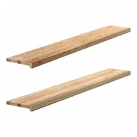 VidaXL Fensterbänke 2 Stk. Unbehandelt 160x30x2 cm Massivholz Eiche