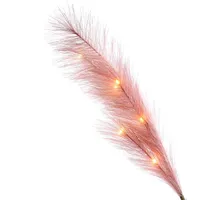 MARELIDA LED Zweig Federbüschel Pampasgras H: 70cm in rosa