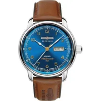 Zeppelin 96643 Herren Automatikuhr - Rosiges Braun/Trübes Blau