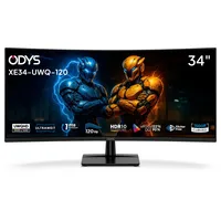 Odys XE34-UWQ-120 Curved Monitor UWQHD 120 Hz, 1ms, Adaptive