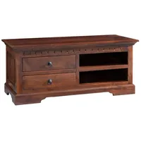 Massivmoebel24 TV-Board Akazie 115x48x50 nougat lackiert oxford 317