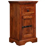 MASSIVMOEBEL24.DE Kommode Akazie 48x36x86 nougat lackiert OXFORD #1001