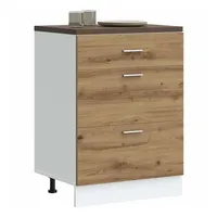 VidaXL Küchenunterschrank Artisan-Eiche Holzwerkstoff