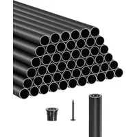 Vevor Geländerstab, 51er-Set, φ19x813 mm Aluminium-Treppenbaluster, Zierstab, runder Stab,