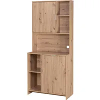 Hti-Living Küchenschrank Malin Artisaneiche BRAUN