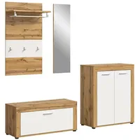 Xonox.home Garderobe Jam X8BK6G03 Garderobenkombination Garderoben-Set in Wotan Eiche
