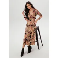 Aniston SELECTED Midikleid mit V-Ausschnitt und Wickel-Optik Beige/Orange/Braun/Rosa/Schwarz 36