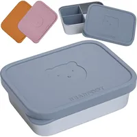 Bearfoot Edelstahl mit Silikondeckel | BPA-freie Lunchbox | Auslaufsichere