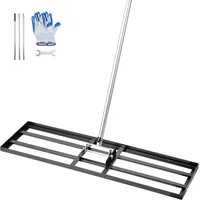 Vevor Rasenrakel, Levelingrake mit 213 cm Griff, 914x254 mm