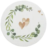 Sovie Horeca Bierdeckel Eukalyptus Herz, Ø 10,7 cm, 100