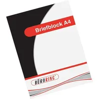 Büroring Briefblock A4/50 Blatt, kariert, 4 x gelocht