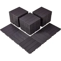 Vevor Terrassenfliesen 30 x 30 cm braun