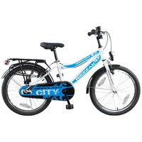 Rezzak Cityfahrrad Jungen 20" RH 33 cm weiß/blau 1-Gang