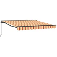 VidaXL Automatische Einziehbare Markise Gelb und Orange 300x250 cm