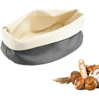 Westmark Brottasche Oval 25 x 18 cm anthrazit-beige