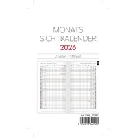 Adina 2026 ADINA Monats-Sichtkalender 9x15cm 2S/1Monat Einlage