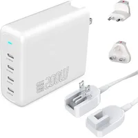 4smarts Ladegerät GaN Flex Pro 200W 4 USB-C Travel