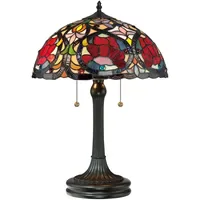 Elstead Lighting Tischleuchte Tiffany-Glas Bronze