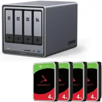 UGREEN NASync DXP4800 Plus 16 TB HDD Grau