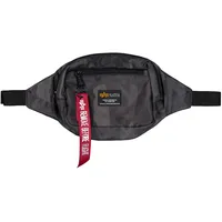 Alpha Industries Crew Waist Bag Camo One Size Black
