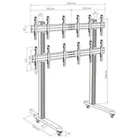 Hagor HA-VWT 3x2 Portrait Videowall-Trolley 3x2 Portrait