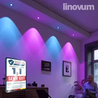 Linovum Einbaustrahler flach mit wechselbarem RGB Smart LED Modul