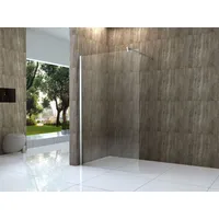 Alphabad Walk-in-Dusche 10 mm Duschtrennwand VACANTE 118 x 220