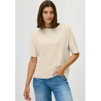 Cecil T-Shirt mit Knopfdetail, light beige | M
