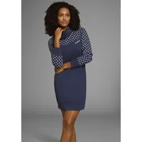 KangaROOS Sweatkleid Blau/Weiß 32/34