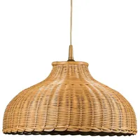 Helios Leuchten 212053 Hängelampe Rattan Lampe Leuchte, Korblampe Boho,