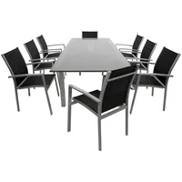 DEGAMO Bajazzo Set 9-tlg. Silber/Grau/Schwarz