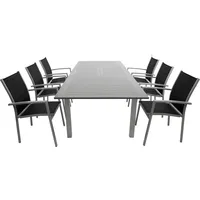 DEGAMO Bajazzo Set 7-tlg. Silber/Grau/Schwarz