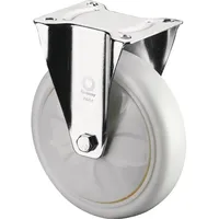 BS Rollen Bockrolle D.100mm Trgf.300kg Ku.Platte L138xB110mm Farbe Rl.weiß