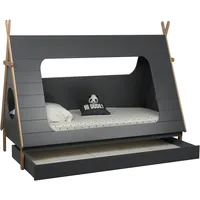 Möbilia Kinderbett Möbilia Zeltform 90 x 200 cm MDF