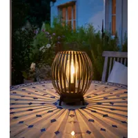 NORTHPOINT LED Solar Stehlampe Stehleuchte Tischlampe mit warmweißem Licht