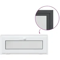 VidaXL Kellerfenster RISOR 110x40 cm Kipp 2-fach Verglasung Anthrazit