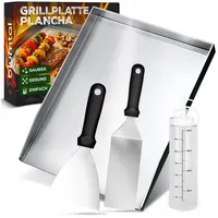 Blumtal Grillplatte 30 x 40 cm Edelstahl silber