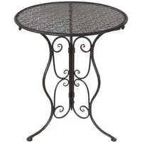 Hti-Living Gartentisch Lani Ø 60 x 72 cm Braun