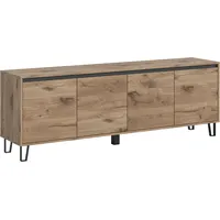 INOSIGN Lowboard »BALTIC, Breite 184cm, grifflose Fronten, Metall-Füße,4 Türen,