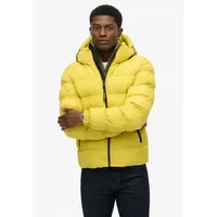 Superdry Hooded Sports Puffer Jacke Wax Yellow S