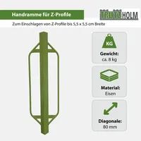 Trutzholm Handramme 90x30cm 8kg für Z Profile Pfahlramme