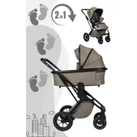 Babywelt Moon PIÙ Kinderwagen / Kombikinderwagen inkl. Gratis Babyschalen