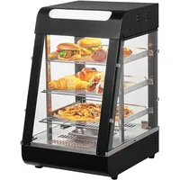 Vevor 3-stufiger kommerzieller Speisenwärmer, 1000 W Speisenwärmer mit Licht,