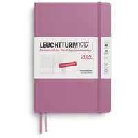 Leuchtturm1917 372579 Wochenplaner Medium (A5) 2026, 12 Monate, Dusty