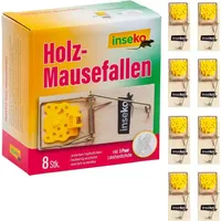 Inseko Mausefallen 8 x I hochwertig I wiederverwendbar
