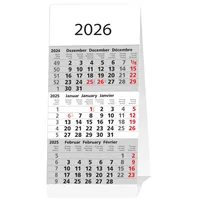 Adina 2026 ADINA Kleiner Aufstellkalender Dreimonatskalender für den Schreibtisch