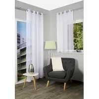 HOME WOHNIDEEN Gardine »DOLLY« Ösen 1 Stk. tlg. transparent,