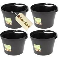 GarPet 4x Fallrohr Blumentopf Fallrohr Blumentopf für Regenrohr Regenrinne