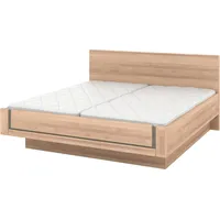 Musterring Holzbett MUSTERRING "Sorrent, Bettgestell, Bettrahmen, teilmassiv Eiche", braun